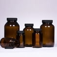 thumbnail image 6 of Tanuse Storage Containers on Sale Dark Brown Wide Mouth Glass Bottle Lightproof Separate Bottling Home Storage and Organization Clearance 1X Bottle, 6 of 8