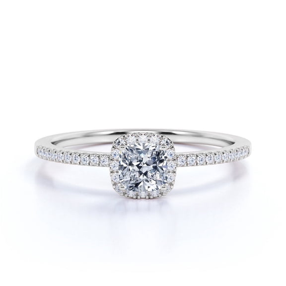 Elegant 1.50 Ct Princess Cut Solitaire Diamond Engagement Ring – White Gold Over Silver