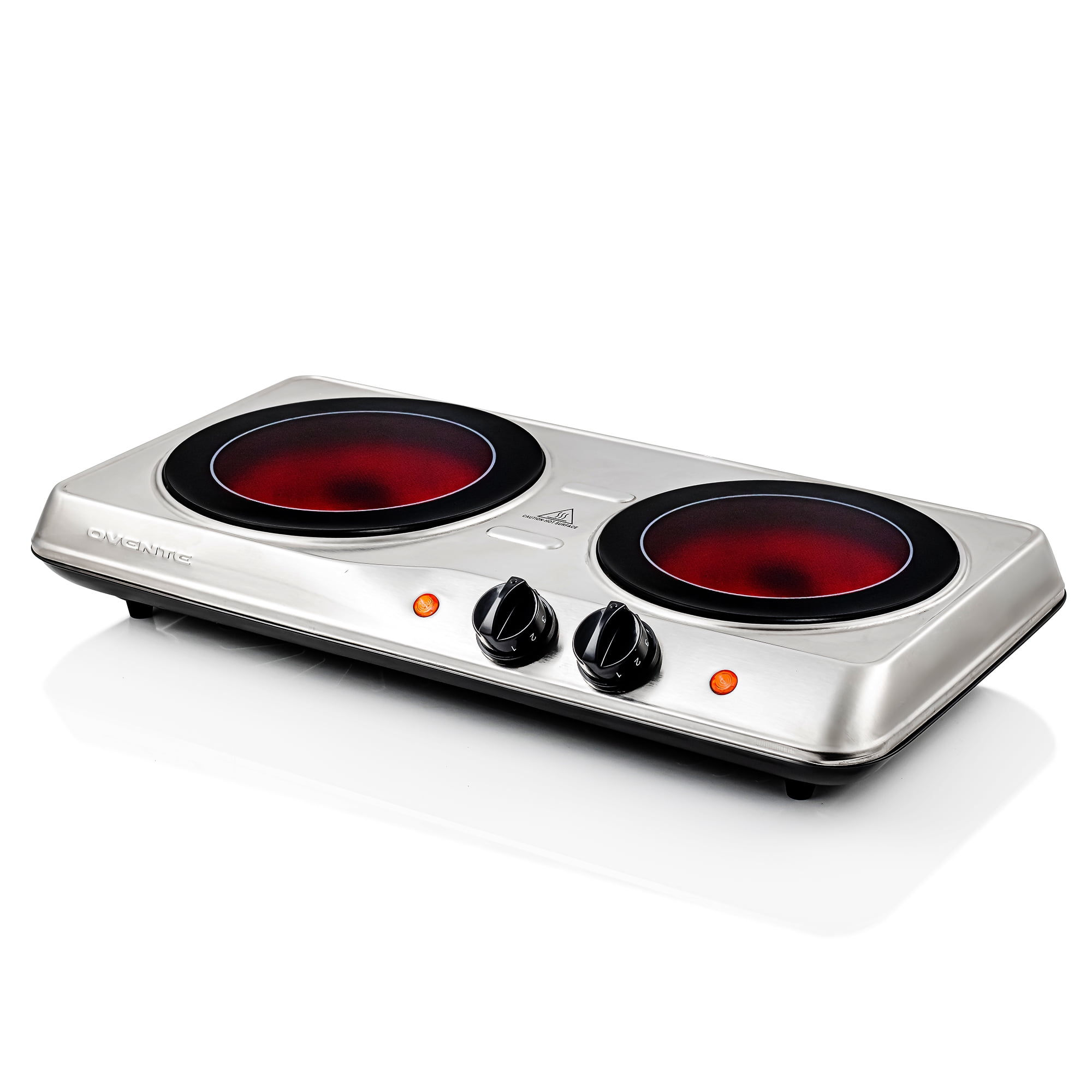 Ovente 1700W Double Hot Plate Electric Countertop Infrared Stove 6.5