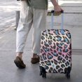 thumbnail image 3 of Pink and Blue Of Leopard Print Luggage Cover Fashion Suitcase Cover Baggage Covers Fit 25-28 Inch Luggage (Go Travel), 3 of 5