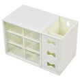thumbnail image 1 of Organizador de cajones de escritorio Dinheiro, organizador de almacenamiento de maquillaje con 6 cajones, organizador de tocador, 18 x 11,7 x 8,7 cm, 1 of 5