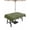 Green, variant on Outdoor Tablecloth with Umbrella Hole Zipper Japanese Round Tablecloth 54" Waterproof Outside Table Cloth Green Rustic Retro Pastoral Floral Leaves Patio Table Cover Tablecloths for Picnic Party