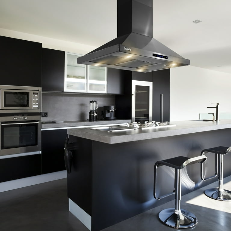 AKDY Island Mount Range Hood 36