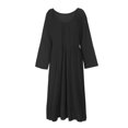 thumbnail image 4 of Vestido holgado de manga larga con bolsillos Vintage Plus Size Casual Boho Holiday Dress Romacci Vestido de mujer, 4 of 7
