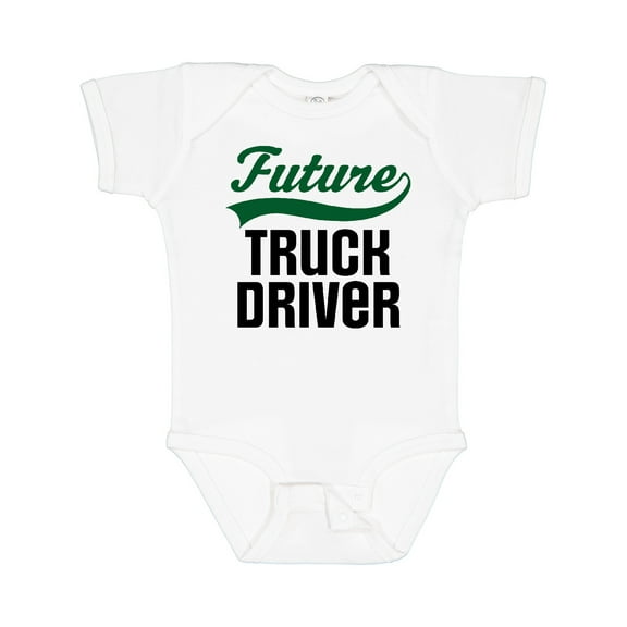 Inktastic Future Truck Driver Boys Baby Bodysuit