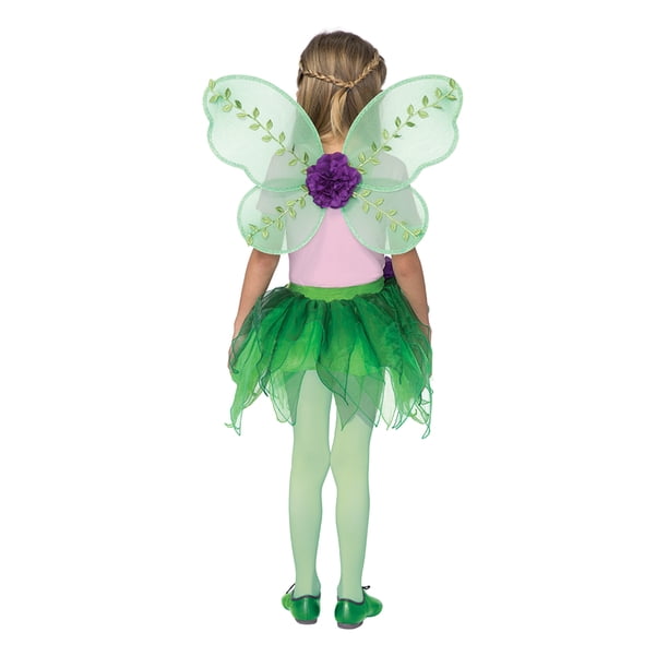 Pink Rainbow Fairy Princess Costume For Girls – Tutu Dress With Wings & Wand | Dress-Up Set | Halloween & Party Costume