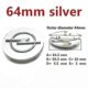 thumbnail image 4 of 4pcs Opel 56mm 59mm 60mm 64mm 68mm Car Wheel Center Hub Caps Black Silver Rims Covers Auto Logo Badge Emblem Parts Accessories-Good, 4 of 5