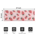 thumbnail image 5 of Red Strawberry Plants Fruit Flower Pink Pattern Door Rugs,Washable Non Slip Door Mats Indoor,Decorative Door Mats,Entry Mat Indoor for Entrance,Bedroom,Kitchen,Bathroom,16"x47", 5 of 6