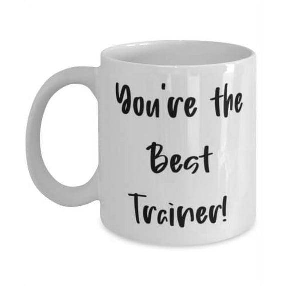 Reusable Trainer Gifts, You're the Best Trainer!, Reusable 11oz Mug For Coworkers From Team Leader, Funny trainer gifts, Humorous trainer gifts, Gag trainer gifts, Unique trainer gifts, Personal