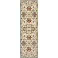 thumbnail image 2 of Mark&Day Wool Rugs, 2x8 Eckville Traditional Khaki Runner Area Rug, Cream Orange Grey Carpet for Hallway, Kitchen, Bedroom or Living Room (2'6" x 8' Runner), 2 of 8