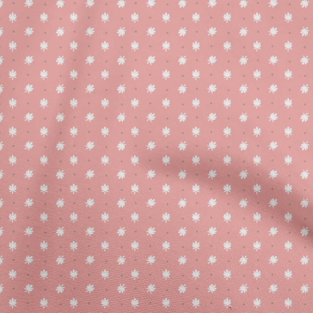 oneOone Velvet Light Pink Fabric Abstract Floral Fabric For Sewing Printed Craft Fabric By The Yard 58 Inch Wide