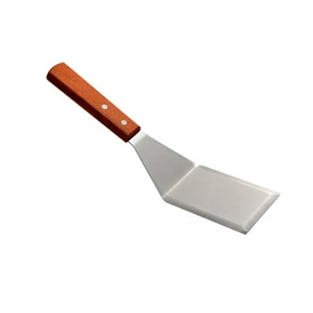 

Hapeisy Wooden Handle Stainless Steel Cooking Spatula Teppanyaki Flat-Mouth Frying Spatula Kitchen Curly Spreading Steak Pizza Draining Spatula (A1/908 Draining Spatula)