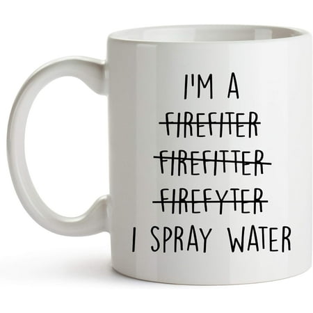 11 Oz, Gifts For Men, Funny Cups, Fireman Cup For Men & Women, Graduation Funny Gag Gift Ideas, Funny Coffee Mugs (White)