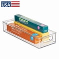 thumbnail image 2 of VIVA - Idesign 16X6X3 Clear Plastic Kitchen Storage Organizer Bin For Fridge And Pantry, 2 of 2