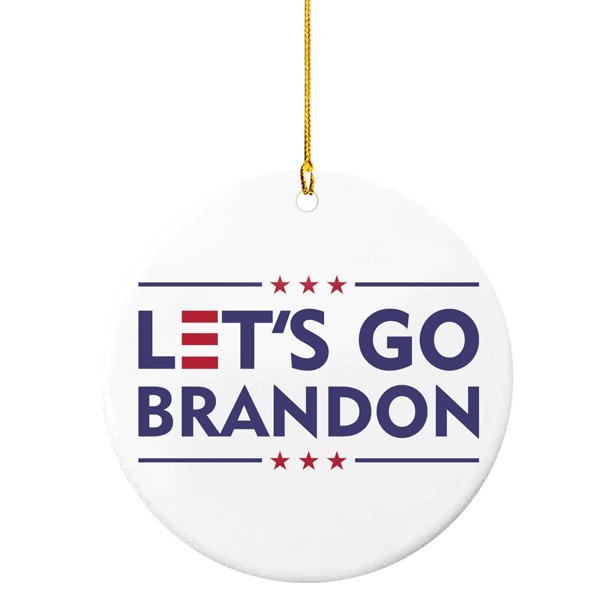 Adorno colgante – Adorno redondo Lets Go Brandon para decoración de puerta de ventana de árbol Tmvgtek Oficina Multiescena Multifunción