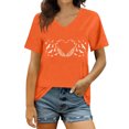 thumbnail image 3 of XIAOCHA Women's Tribal Graphic Tees Outdoor Gathering Breathable V‑Neck Tops, 3 of 7