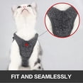 thumbnail image 4 of Ultralight Cat Harness and Leash Soft and Comfortable for Kitten Leak Proof Harness for Kittens and Rabbits (Gray, M), 4 of 5