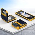 thumbnail image 4 of New Armor Protective PC TPU Z Flip 3/4/5 Case Phone Cover Shock Proof Mobile Phone Protector YELLOW FOR Z FLIP 3, 4 of 8