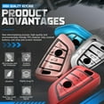 thumbnail image 2 of BINB ROAD Compatible avec Housse de Protection en TPU Souple pour X1 X3 X5 X6 1 2 5 7 Series - Rouge, 2 of 9