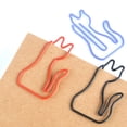 thumbnail image 3 of 10 Clips de Papel Multicolor Cat Clips de Papel Abrazaderas de Papel para Libros Papelería Material de Oficina 36x2 Gloria Clips de papel metálicos, 3 of 7