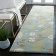 thumbnail image 3 of SAFAVIEH Soho Jennifer Floral Wool Area Rug, Blue/Multi, 2' x 3', 3 of 5