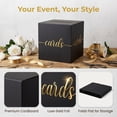 thumbnail image 5 of Black Graduation Card Box, Gold Foil Gift Card Box for Party Decorations, Wedding Reception, Birthday, Baby & Bridal Shower, Anniversary, Retirement, 5 of 7