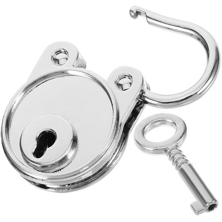 Hemoton Bear Shaped Padlock Small Lock Decorative Padlock Metal Lock Cute Lock with Key
