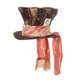 thumbnail image 1 of Gorro de disfraz Disney Deluxe Mad Hatter para niños con bufanda color melocotón, 1 of 8