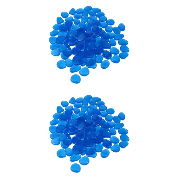 Set of 2 Pea Gravel for Plants Pebble Luminous Stone