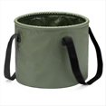 thumbnail image 1 of Cubo Plegable para Acampar, Cubo de Pesca Portátil Multifuncional, Cubo de Agua Telescópico Montado en el Vehículo, Color Verde, 1 of 7