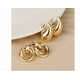 thumbnail image 3 of 2pendientes De Gota De Agua Para Mujer Pendientes Gruesos Xtellar dorado, 3 of 4