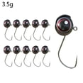 thumbnail image 1 of Lttoisl 10pcs Reinforced Lead Head Fishing Lure Hook, 3D Big Eye Swim Jig Bait with Double Barbed Design, Realistic Soft Plastic Lure, 2.5g Metal Fish Hooks for Sea Fishing, 1 of 8