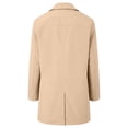 thumbnail image 4 of Guluxicc Trench Coat Jackets for Men Button Down Collared Long Sleeve Dress Jackets for Business Casual Wear Fall Winter Casual Jackets, 4 of 6
