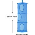 thumbnail image 3 of 2Pcs Stuffed Animal Storage Foldable Stuffed Animal Net or Hammock Organizer  3 Compartments Hanging Mesh Toy Storage Hammock for, 3 of 6