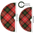 thumbnail image 3 of Coolnut Buffalo Plaid Christmas Tree Skirt Home Decoration Large Round Christmas Tree Skirt for Holiday Party Home Christmas Day Ornaments,47.2", 3 of 6