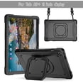 thumbnail image 2 of elitegadget Case for Samsung Galaxy Tab A9+ Plus 11 Inch (SM-X210/X215/X216) 2023 Released - Heavy Duty Impact Resistant Case Cover with Rotating Ring Stand + 1 Stylus (Black/Black), 2 of 5