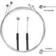thumbnail image 5 of Bike Brake Cable Housing Kit Including 1 Set Bike Brake Line, 2 V Bike Brake Noodles Cable Guide Hose With 2 Plastic Pipes For Mountain Bike Road Bike, 5 of 5