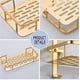 thumbnail image 3 of Estante de ducha sin taladrar, Estante de baño cuadrado Estante de pared para almacenamiento de baño Cesta de ducha de pared pequeña con ganchos (2 estantes, oro champán) Lumten, 3 of 5