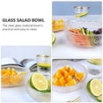 thumbnail image 3 of 1pc Glass Bowl Fruit Salad Bowl Dessert Container Tableware (Transparent), 3 of 8