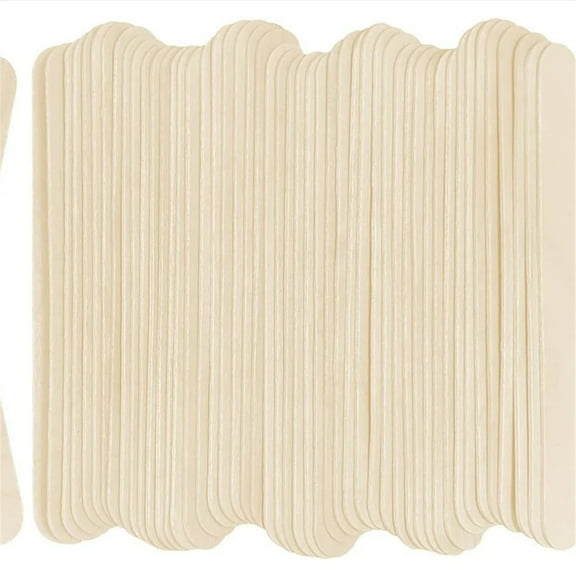 100Pcs Jumbo Wooden Craft Sticks Popsicle Stick 6” Long x 3/4”Wide Treat Ice Pop for DIY Crafts，Home Art Projects, Classroom Supplies