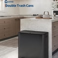 thumbnail image 4 of Garvee 21.13 Gallon Large Stainless Steel Double Trash Can with Lid, Step-on Recycling Bin, Black, 4 of 6