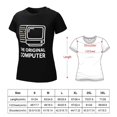 Computer Printing Small The Original Computer Women's Cotton Short Sleeve T-Shirt HD Graphic ...