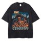 thumbnail image 1 of Camisetas Vintage de algodón puro para hombre, camisas de manga corta, lavado de gran tamaño, ropa de calle de Hip Hop, Tops de verano, 1 of 4