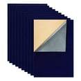 thumbnail image 2 of 10 hojas adhesivas de terciopelo suave con reverso adhesivo, tamaño A4, para manualidades Azul oscuro, 2 of 9
