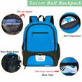 thumbnail image 3 of Rudmox Bolsa-Mochila Fútbol+Zapatillas, Pelota Baloncesto, Vóley, +Funda Portátil, Viajes, Equipo Escolar (Azul), 3 of 3