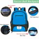 thumbnail image 3 of Rudmox Bolsa-Mochila Fútbol+Zapatillas, Pelota Baloncesto, Vóley, +Funda Portátil, Viajes, Equipo Escolar (Azul), 3 of 3