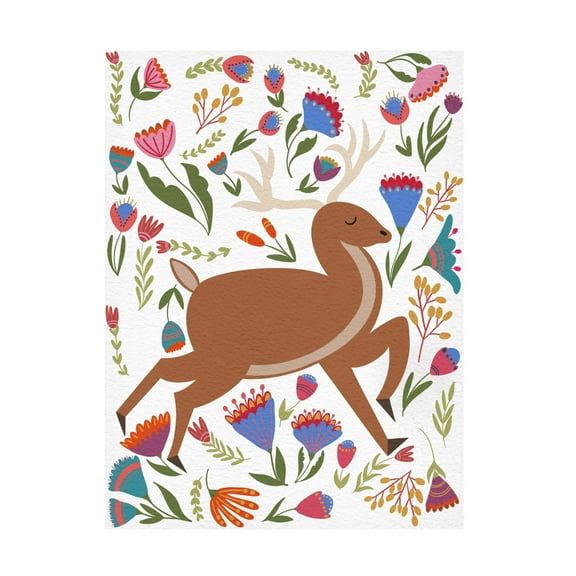 Trademark Fine Art Regina Moore Folk Prancing Light I Canvas Wall Art