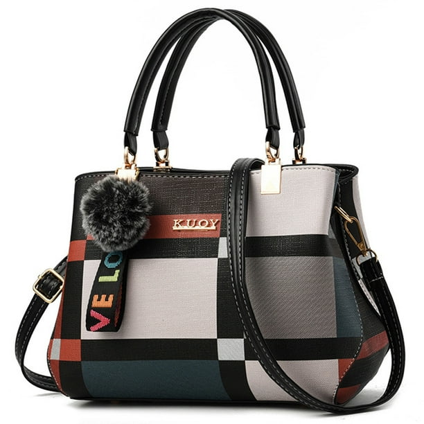 Bolso de mensajero de moda para mujer, bolso con asa superior elegante de cuero PU, bolso de viaje para mujer