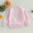 thumbnail image 3 of Okbabeha Halloween Sweatshirts for Girls Toddler Long Sleeve Crewneck Letter Pumpkin Print Pullover Tops, 3 of 7