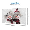 thumbnail image 3 of Balery Christmas Snowman With Hat Mouse Pad ,15.8x29.5 In Large Gaming Mouse Pad Desk Mat Long Non-Slip Rubber Stitched Edges,Waterproof Mousepad Desk Mat For Gamer Office Home, 3 of 9